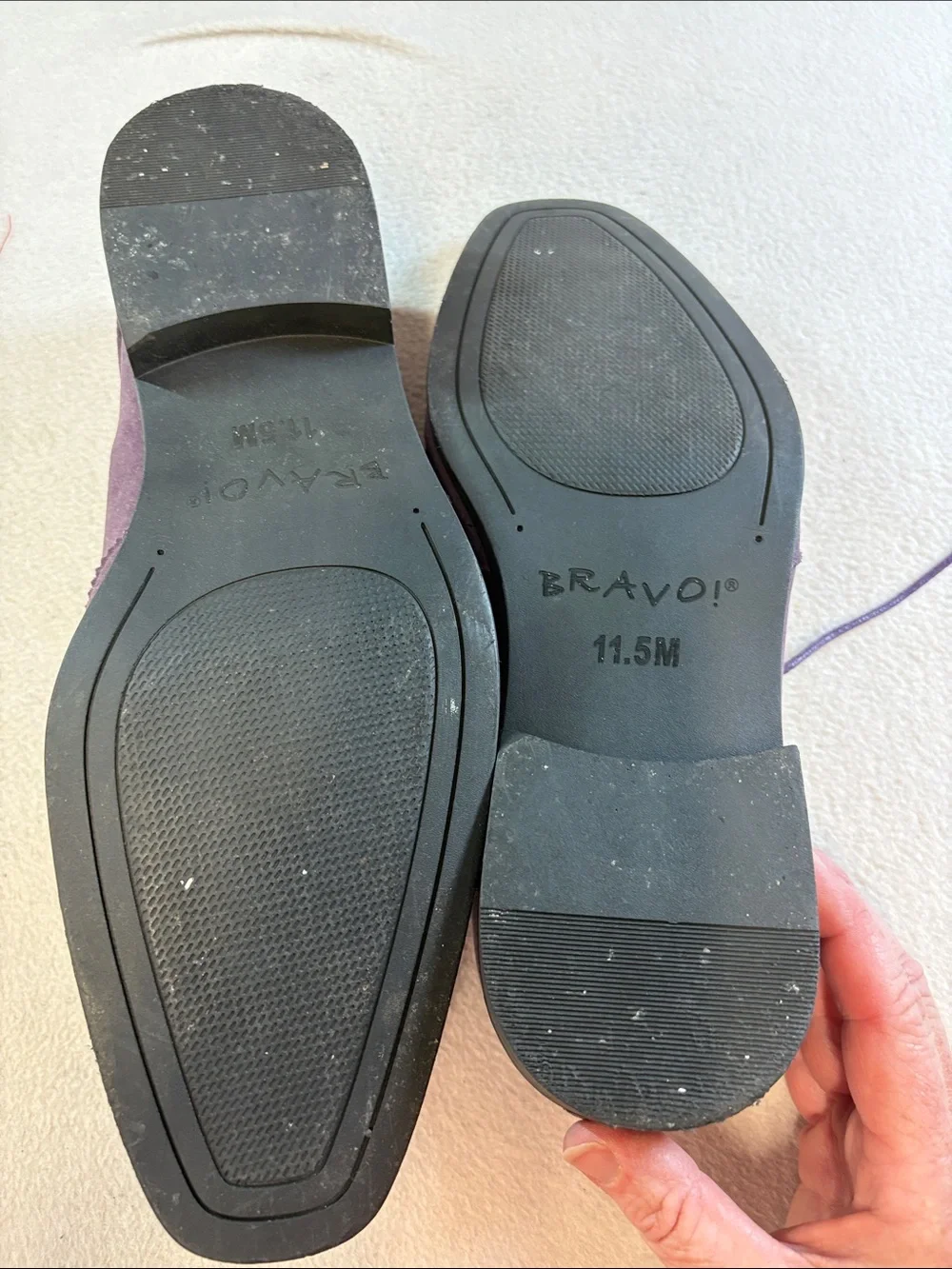 Bravo purple suede